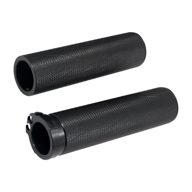 Harley CNC Throttle Grips Black