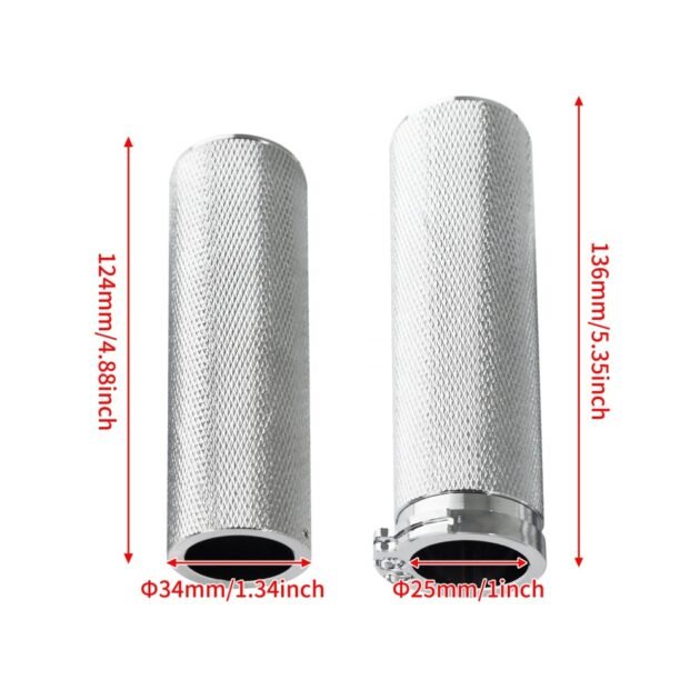 Harley CNC Throttle Grips Chrome - Image 3