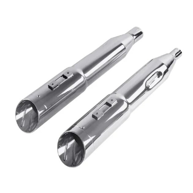17-23 Touring 5.0″ Slip-On Muffler  Chrome fits Harley Touring Motorcycles