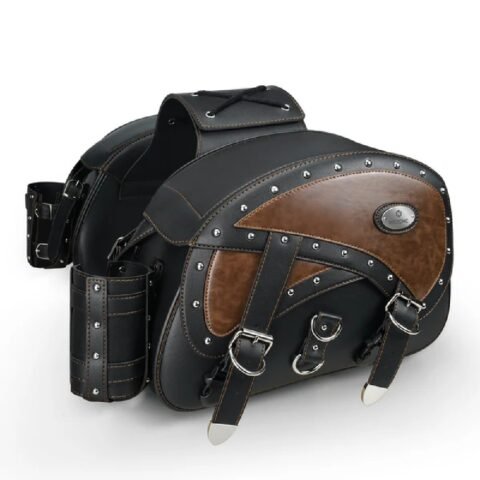Universal Fitment PU Leather Saddlebags