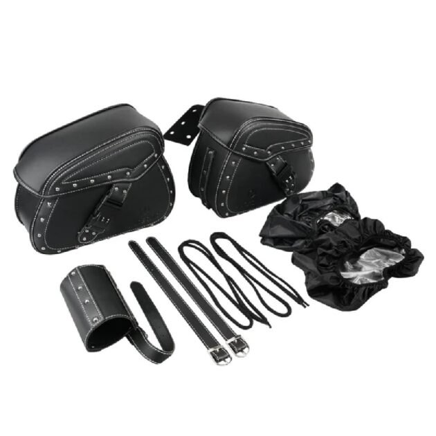 Universal Fitment PU Leather Saddlebags - Image 3