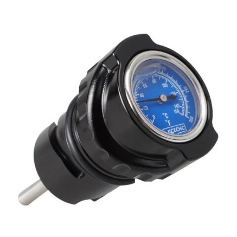 05-22 Sportster Oil Dipstick Filler Plug w/ Thermometer Gauge Black