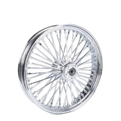 16-18″ Softail Harley Rear Smooth Fat Spoke Wheels 3.5″ Wide Chrome