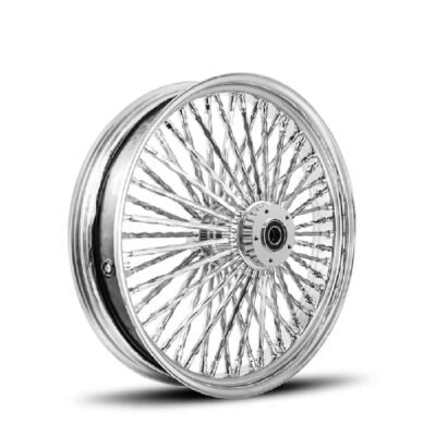 16-18″ Softail Harley Rear Wheel Twisted Fat Spoke Wheels 3.5″ Wide Chrome