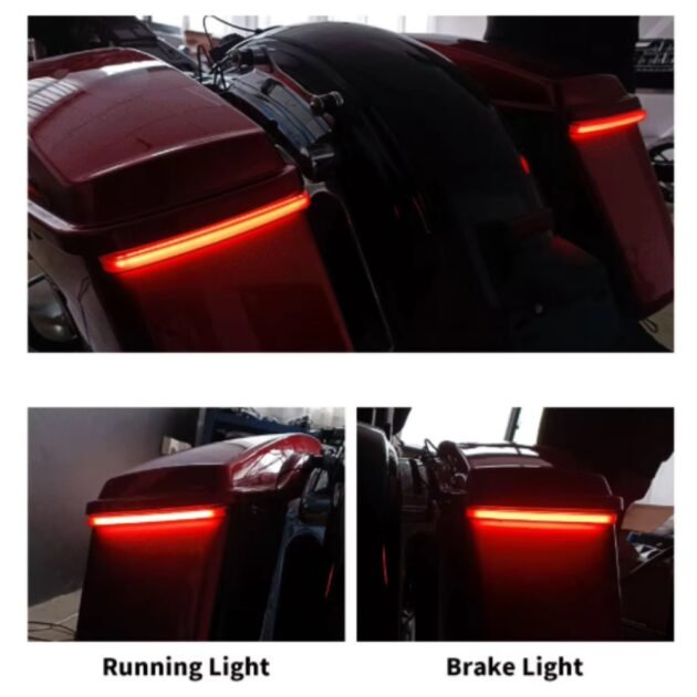 14-23 Touring Tracer LED Saddlebag Tail Light Smoke Lens - Image 3