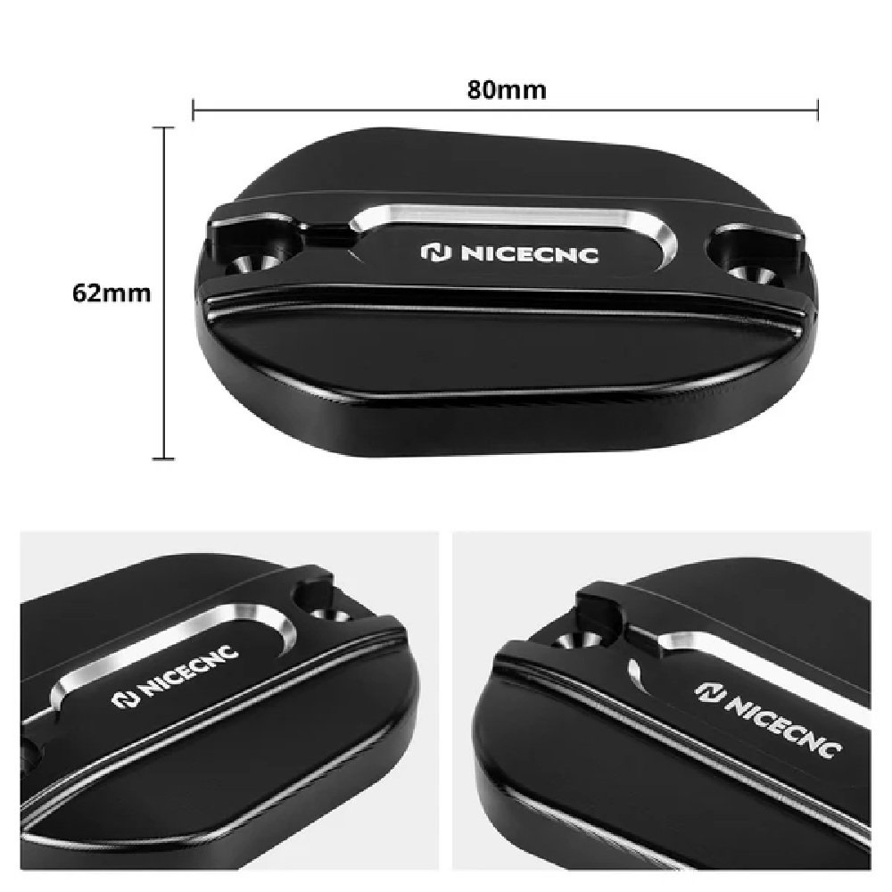 Sportster Front Brake Master Cylinder Cover Black - Image 3