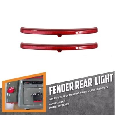 09-23 Trike Fender Tip Tail Light Brake Light Red Lens