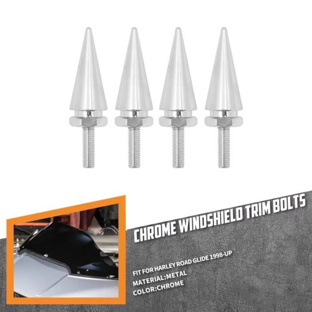 98-Up Road Glide Windshield Bolt Chrome