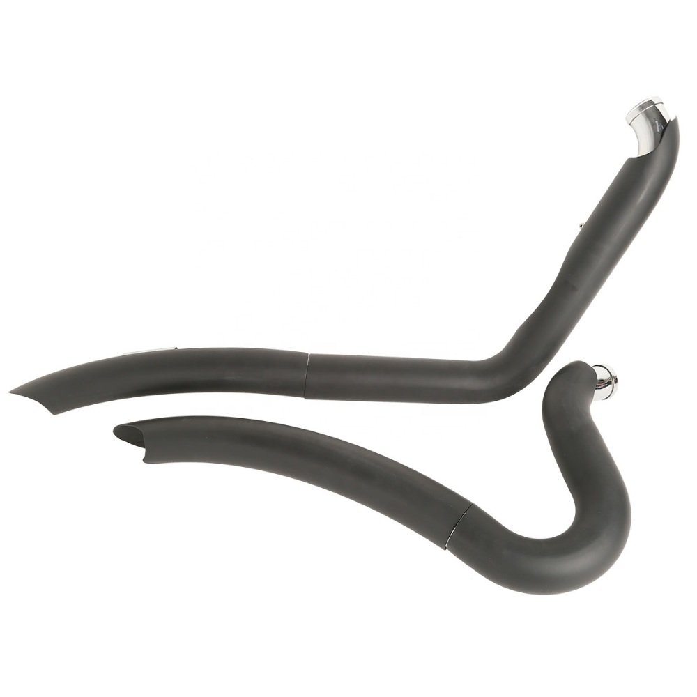 01-17 Softail Drag Pipe Exhaust Black - Image 2