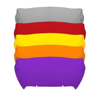 23.5-Up Road Glide 9" Wave Windscreen Shield Neon Transparent Colors
