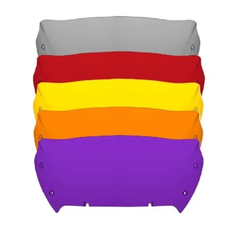 23.5-Up Road Glide 9" Wave Windscreen Shield Neon Transparent Colors