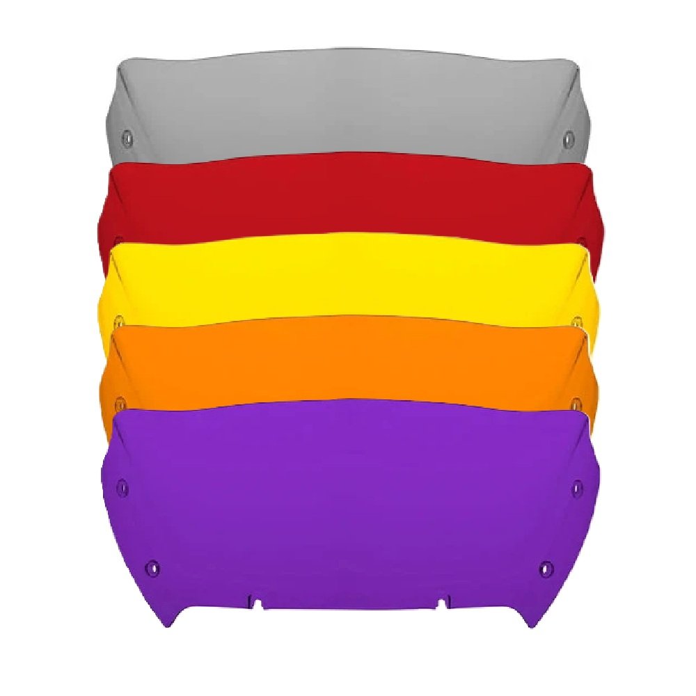 23.5-Up Road Glide 9" Wave Windscreen Shield Neon Transparent Colors