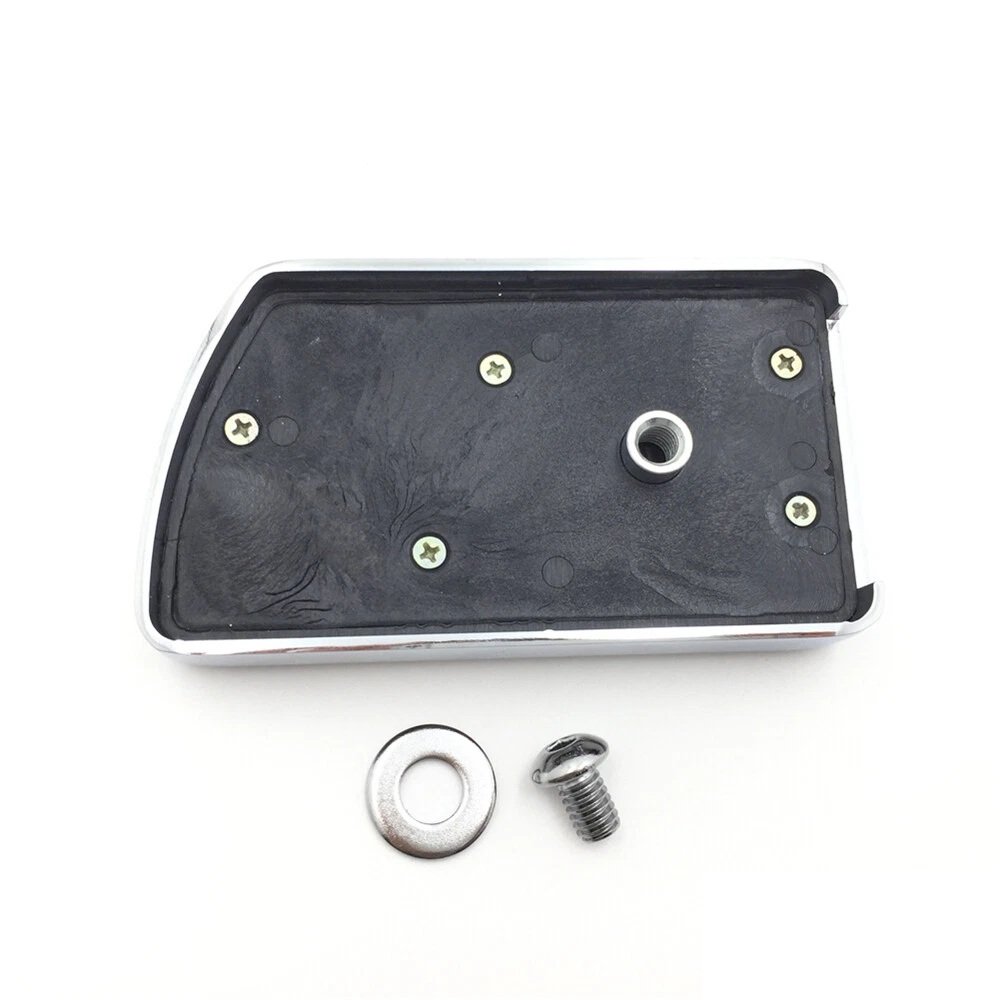 Brake Pedal Pad Tribal Design fits Harley Motorcycles Chrome - Image 2