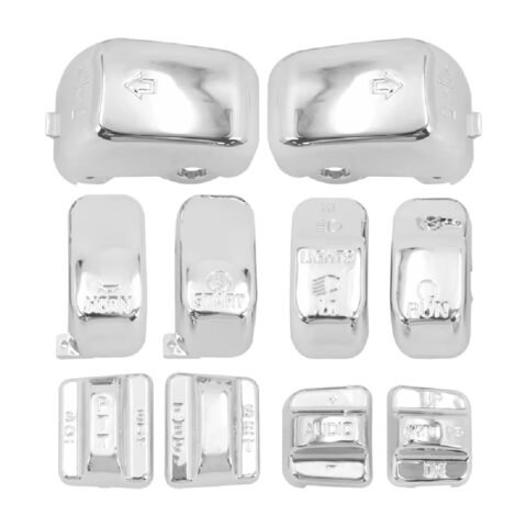 96-13 Touring Control Switch Button Cap Kit Engraved Icons With Cruise