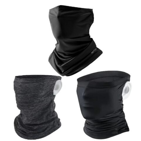 Balaclava Face Mask Shield Headkerchief With Ear Hole Ice Silk 
