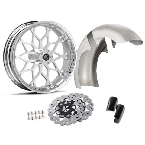 18″ Front Fat Bagger Forge Wheel Kit Chrome