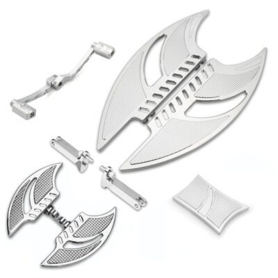 95-23 Harley Touring Floorboard Foot Peg Pedals Kit Chrome