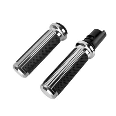 23.5-25 Harley CVO Street Glide Road Glide Handlebar Grips Chrome