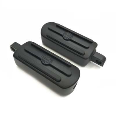 Gear Skull Harley Driver Passenger Footpegs Black