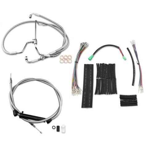 12-14-16" Rise Handlebar Cable Kit Fits Touring 2008-2013 Non ABS Models