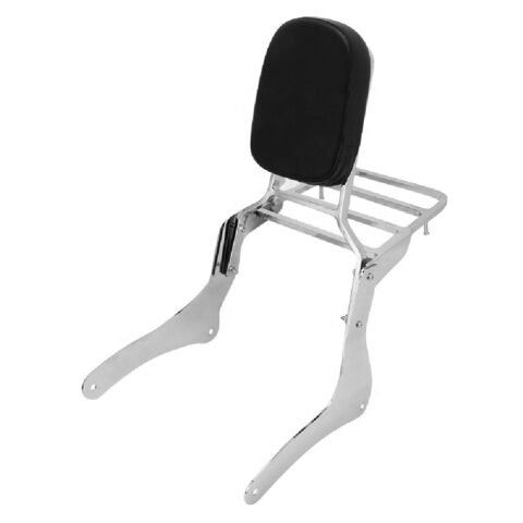 Kawasaki Vulcan VN900 Passenger Backrest With Rack Chrome