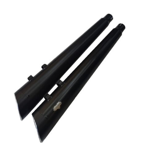 95-16  Touring 4.4” Megaphone Slip-On Slash Tip Mufflers Black