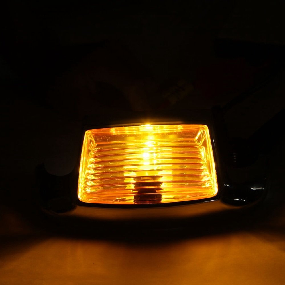 Rear Fender Tip for Harley Touring Softail Orange Lens - Image 2