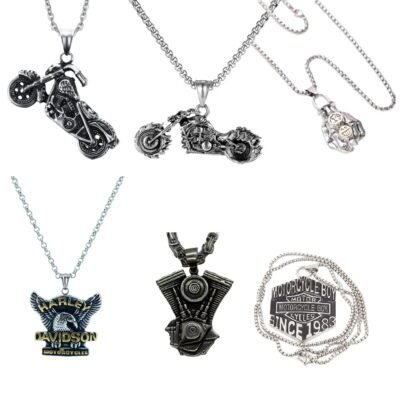 Motorcycle Rider Fancy Necklace