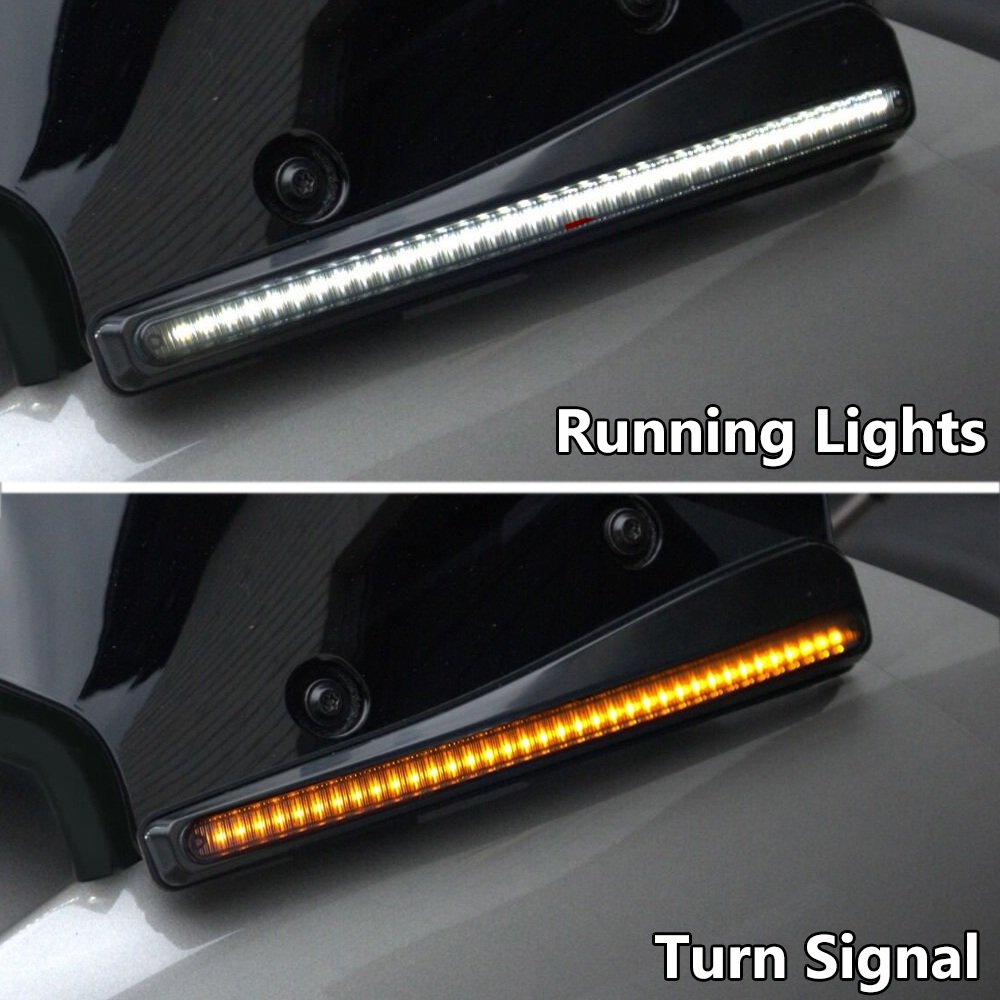 23.5-Up Road Glide Windshield Trim Running Turn Signal LED Light - Image 2