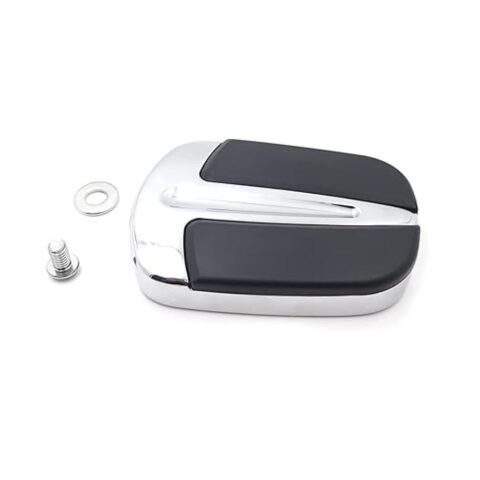 Brake Pedal Pad Slipstream Design fits Harley Motorcycles Chrome