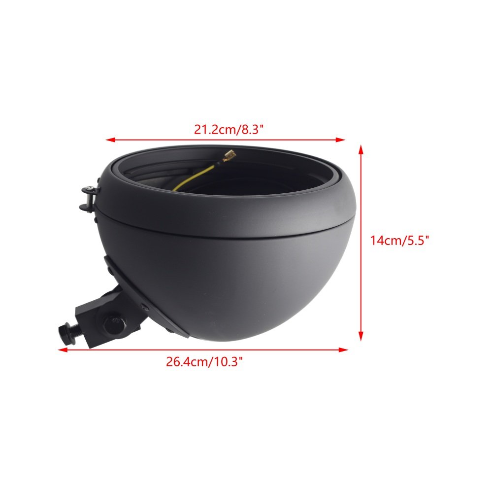 7″ Headlight Housing Bucket fits Harley Softail and Other bikes for Customization - Image 3