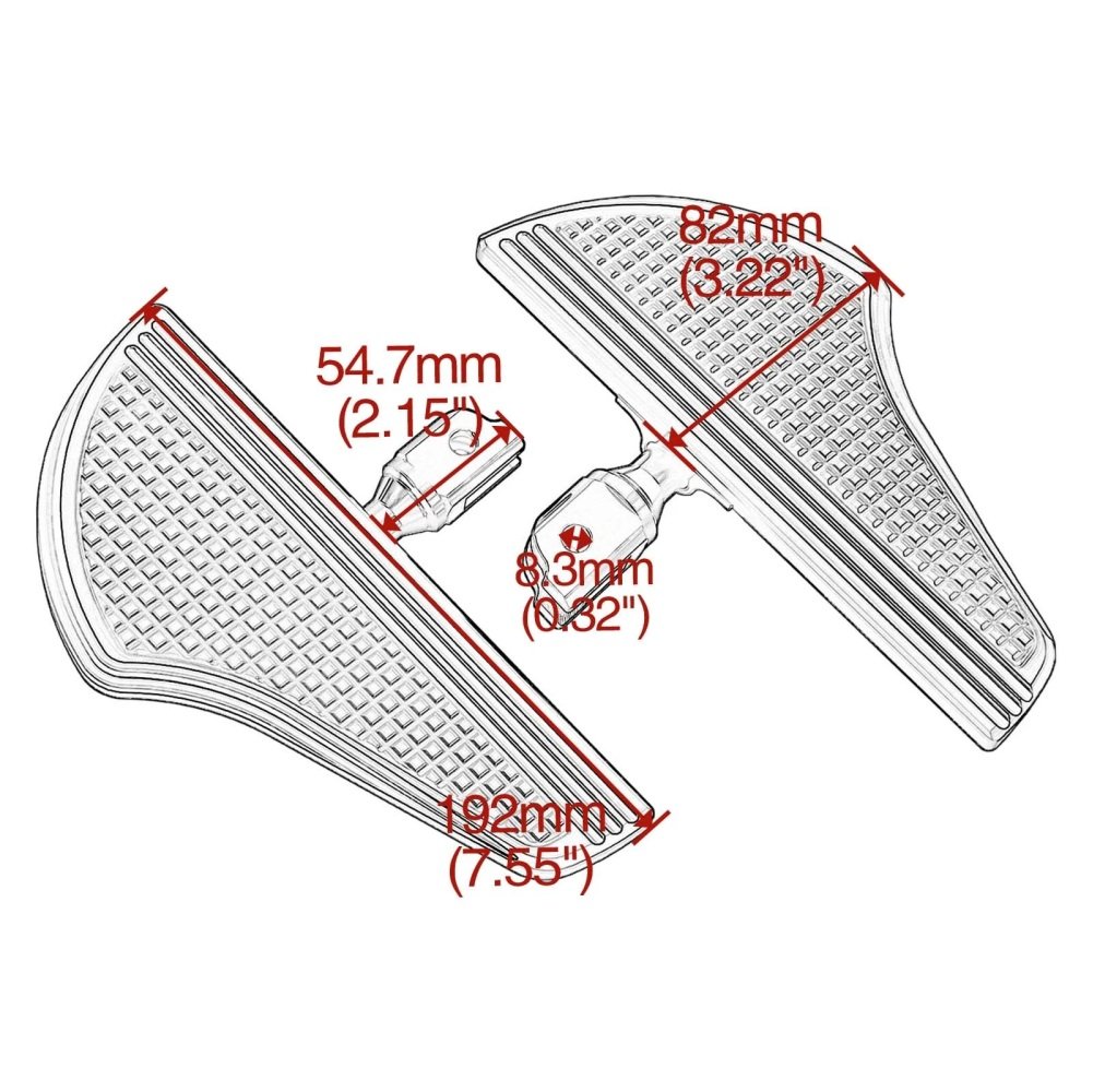 18-Up Softail M8 Driver Defiance Mini Footboard Black - Image 4