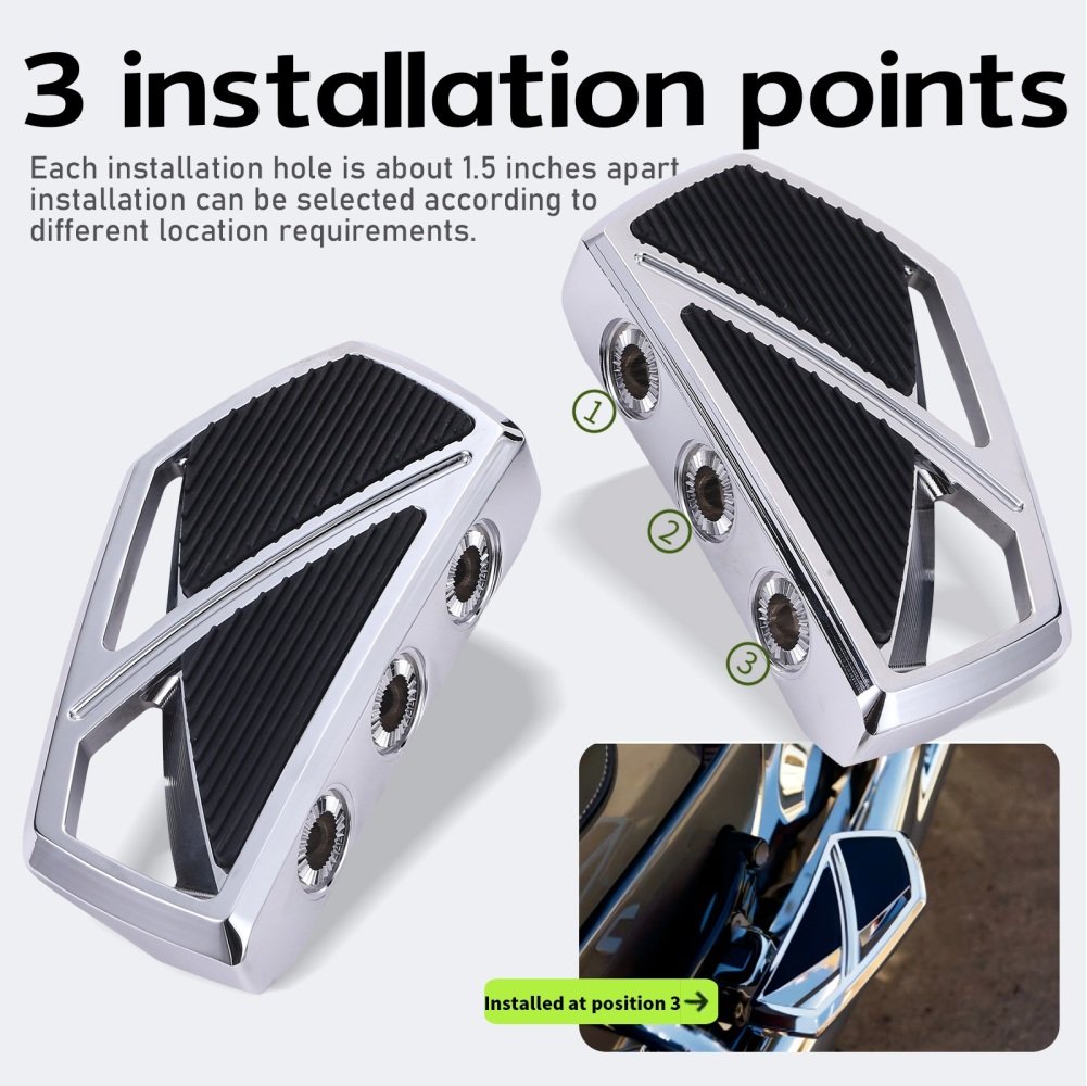 18-Up Softail M8 Driver Phantom Mini Footboard Chrome - Image 2