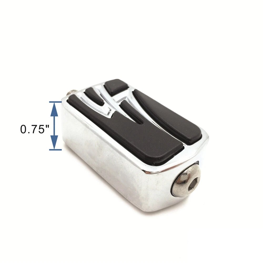 Harley Gear Shifter Pedals Heel and Toe Tribal Design Chrome - Image 4