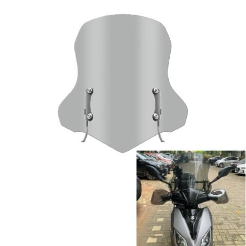 Scooter Universal Brand Windscreen Side View Mirror Mount Smoke Lens