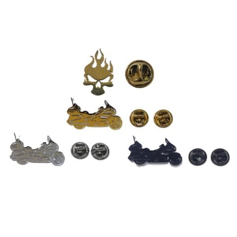 Vest Metal Pin Badge GL1800 & Skull Design