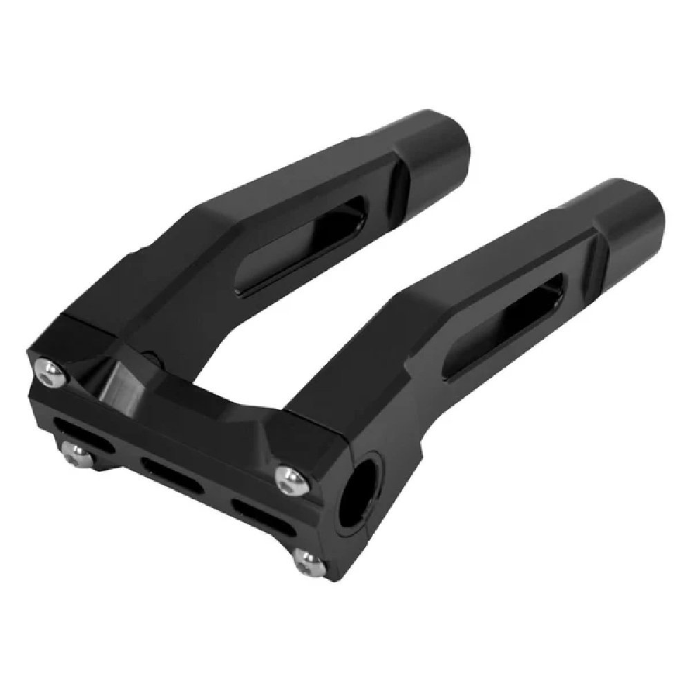 10" Handlebar Riser Black fits Harley Sportster Dyna Softail Models - Image 2