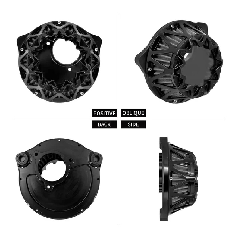 17-23 Harley Touring Softail M8 Air Filter Kit See Through Design - Image 2