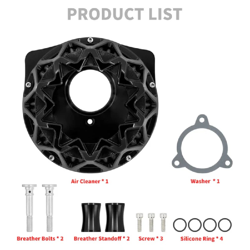 17-23 Harley Touring Softail M8 Air Filter Kit See Through Design - Image 3