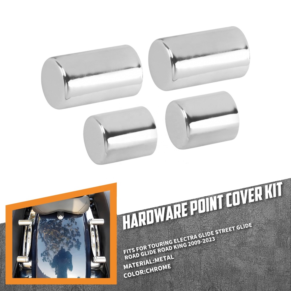 09-25 Harley Touring Docking Hardware Magnetic Cover Chrome