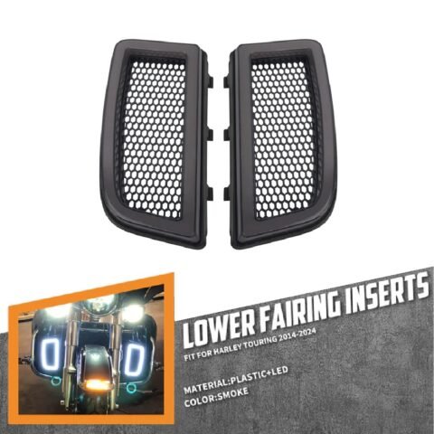 14-23 Lower Fairing Grill W/ LED Running Turn Signal Light For Harley Touring