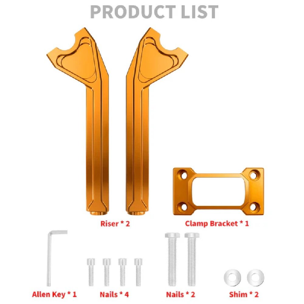 10" Handlebar Riser fits Softail 2018-Up Street Bob, Low Rider, Sport Glide, Standard - Image 2