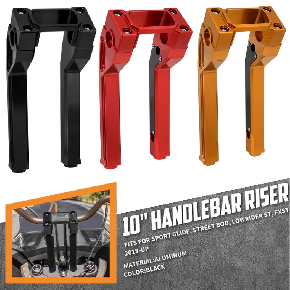10" Handlebar Riser fits Softail 2018-Up Street Bob, Low Rider, Sport Glide, Standard