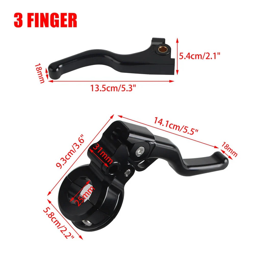 14-22 Sportster Easy Pull Clutch Lever & Brake Lever Shorty - Image 2