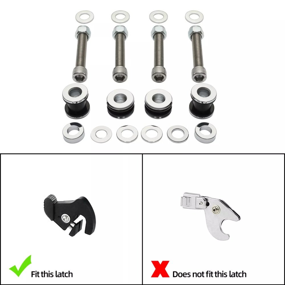 01-17 Softail Detachable Passenger Backrest Docking Hardware - Image 2