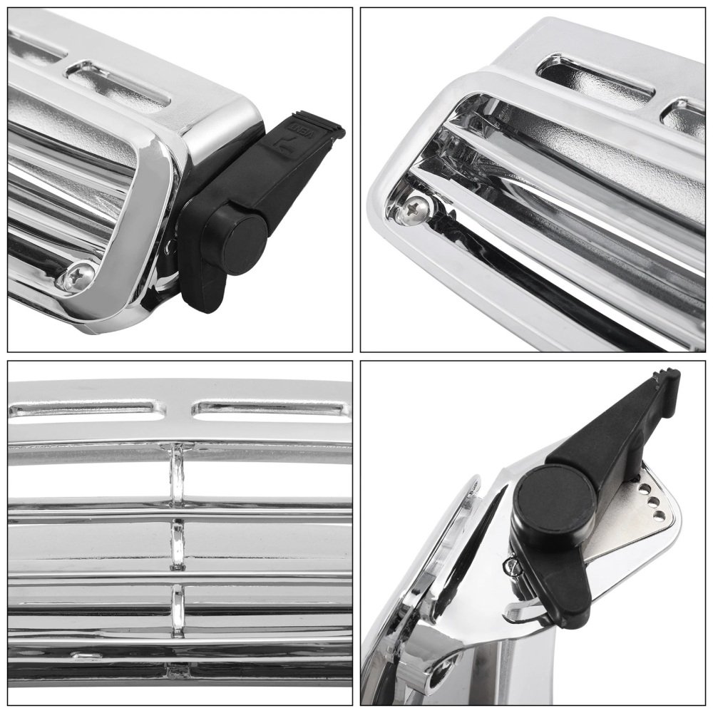 01-17 Honda Goldwing Windshield Air Vent Chrome - Image 4