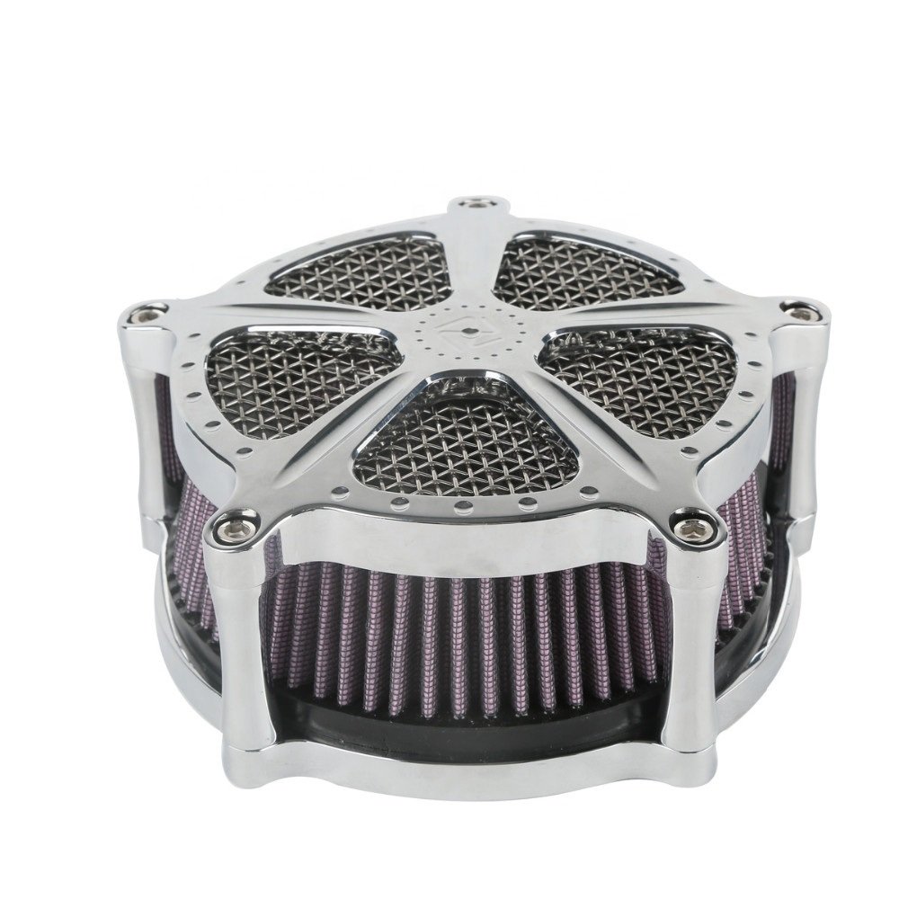 04-23 Sportster Air Cleaner Kits Intake Filter Mesh Chrome - Image 2
