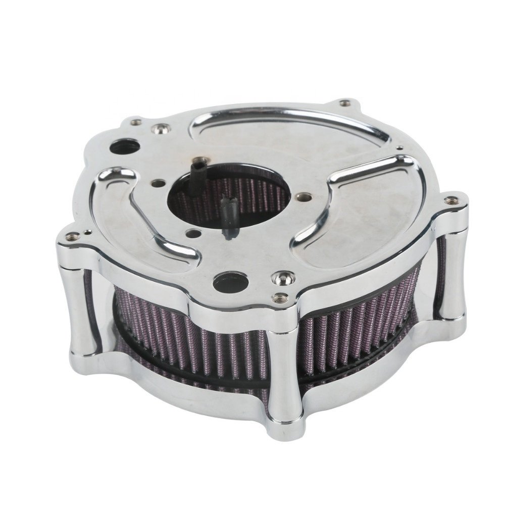 04-23 Sportster Air Cleaner Kits Intake Filter Mesh Chrome - Image 3