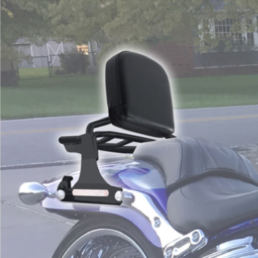 13-17 Softail Breakout Detachable Passenger Backrest Black - Image 5