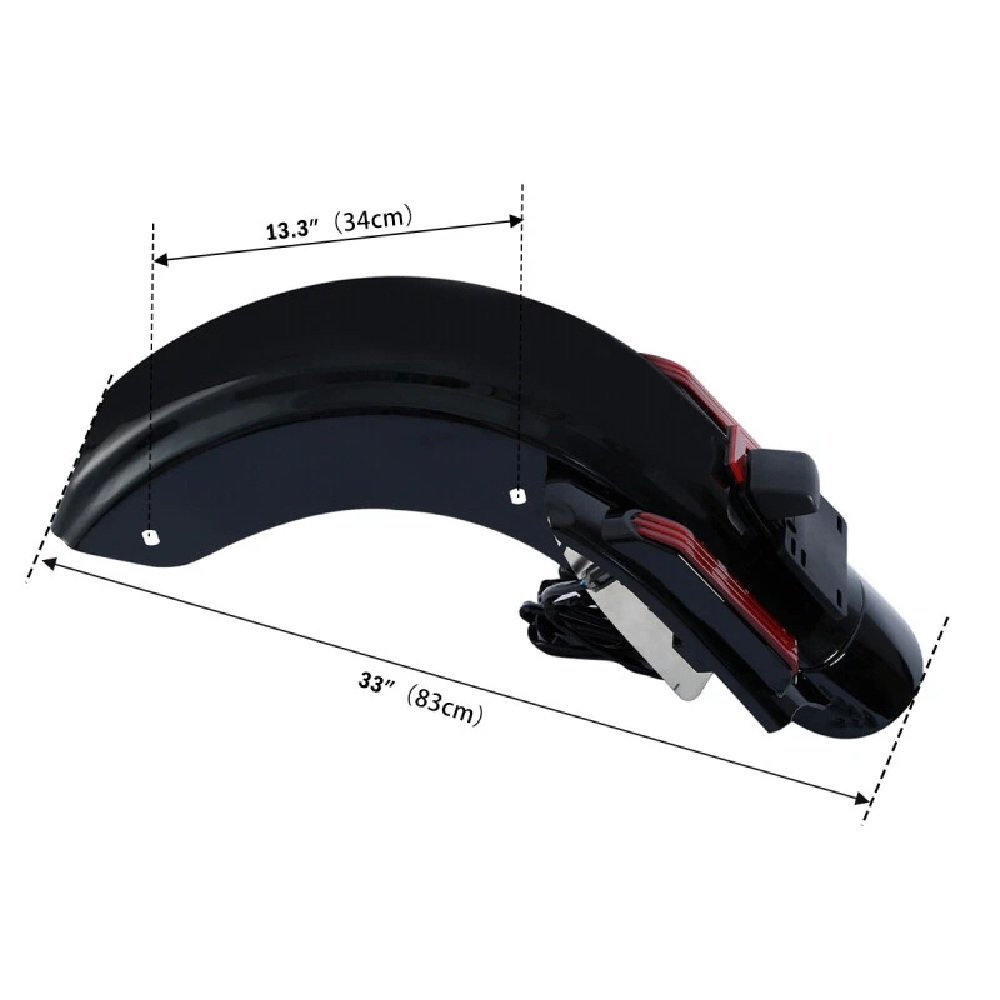09-23 Touring Harley Rear Fender with CVO Fender Extension Fascia - Image 2